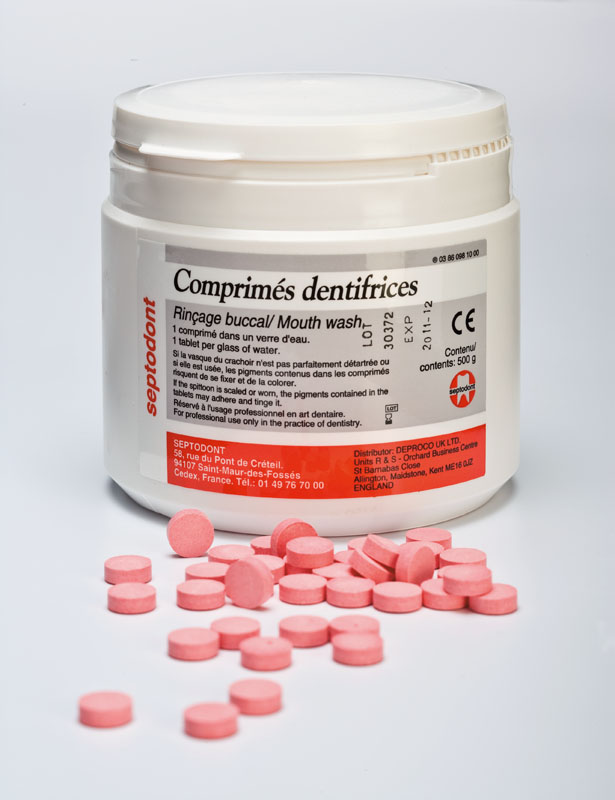 Comprimes dentifrices